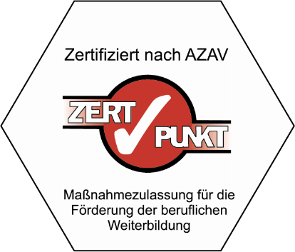 Siegel: Zertifiziert nach AZAV