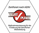 Siegel von Zertpunkt: Zertifiziert nach AZAV