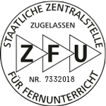 Siegel: Zertifiziert nach ZFU